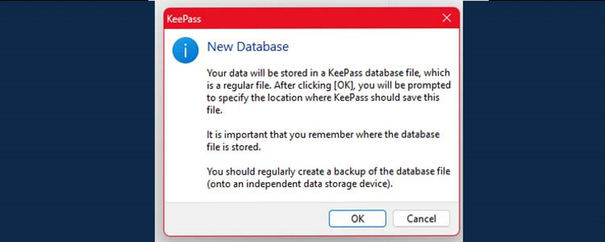 New Database Neue Datenbank