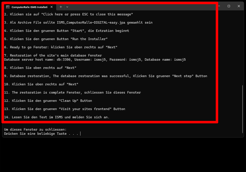 ComputerRalle ISMS Installationsskript
