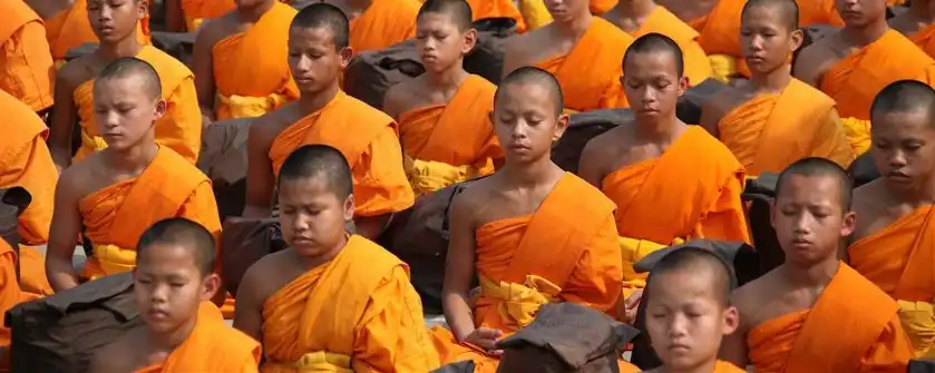 Buddhistische Mönchs Jungen